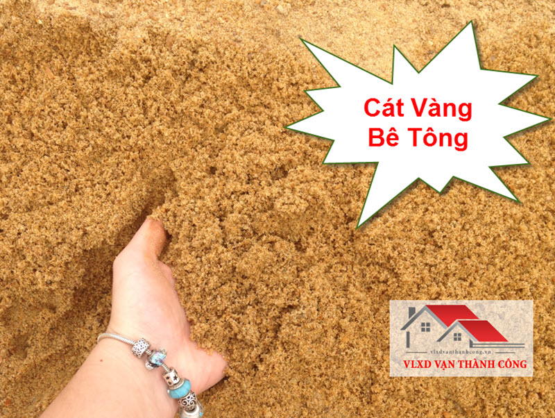 Cát vàng đổ bê tông cho chất lượng tốt nhất, không nên dùng cát đen đổ bê tông