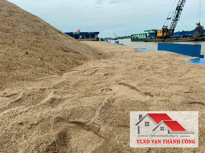 Kho cát đổ bê tông huyện Cần Giờ tại VLXD Vạn Thành Công